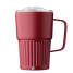 Recycled stainless steel double-walled travel mug (450 ml) 