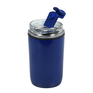 Термочаша Jansen, двустенна, неръждаема стомана и PP вътрешност, 300 ml, синя
