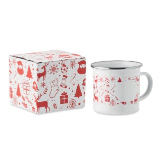 Christmas enamel mug 300ml
