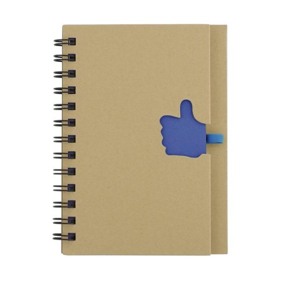 Recycled paper hard cover spiral notebook - 24280