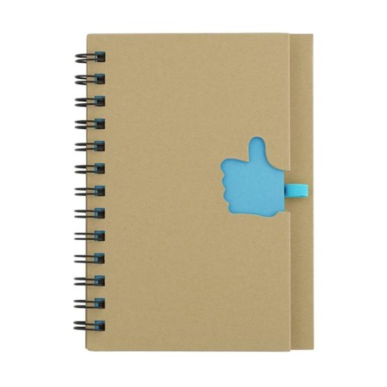 Recycled paper hard cover spiral notebook - 24280