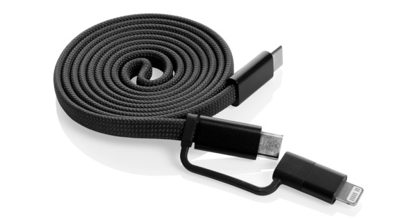 Arc RCS recycled Ultra-thin 60W 2 in 1 magnetic cable | Corporate Gifts