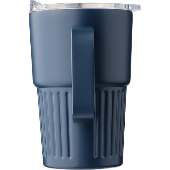Recycled stainless steel double-walled travel mug (450 ml) 