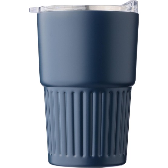 Recycled stainless steel double-walled travel mug (450 ml) 