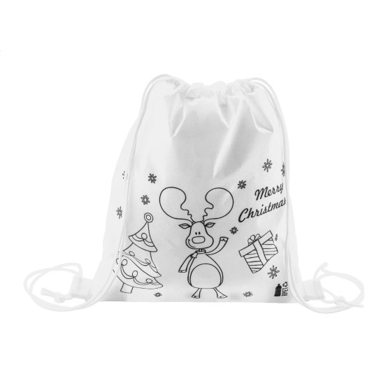Julfar Bag A colouring Christmas drawstring bag