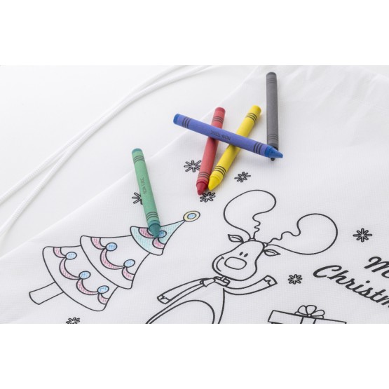 Julfar Bag A colouring Christmas drawstring bag