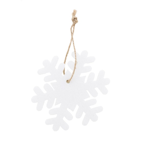 Joulox RPET Christmas tree ornament, snowflake